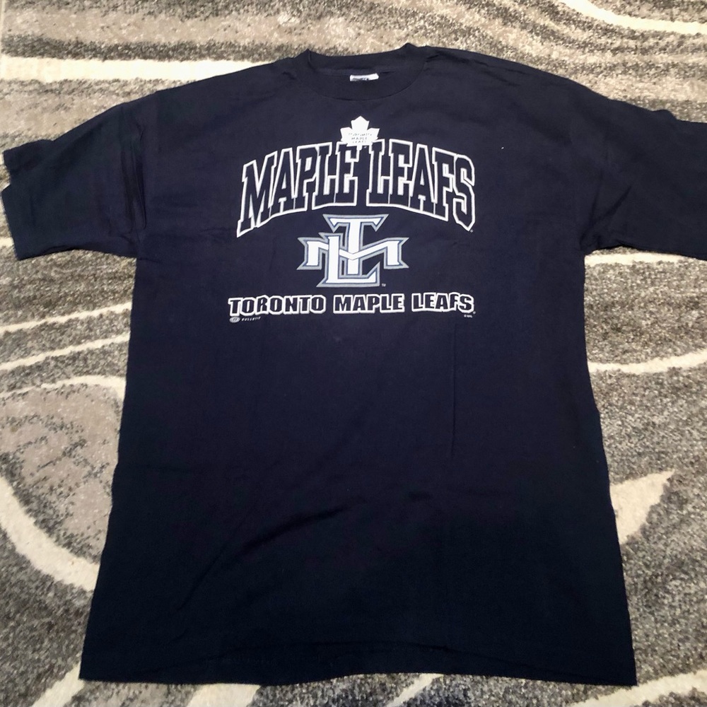 Toronto maple leafs tml vintage bulletin heavy weight t shirt sz xl